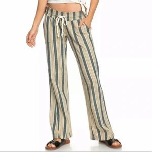Roxy Oceanside Flared Cotton Pants